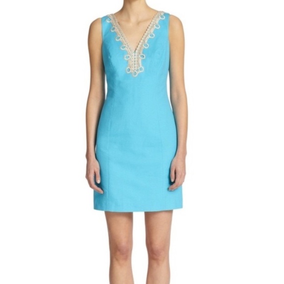 Lilly Pulitzer Bentley Shift Dress in Searulean Blue - Picture 1 of 8